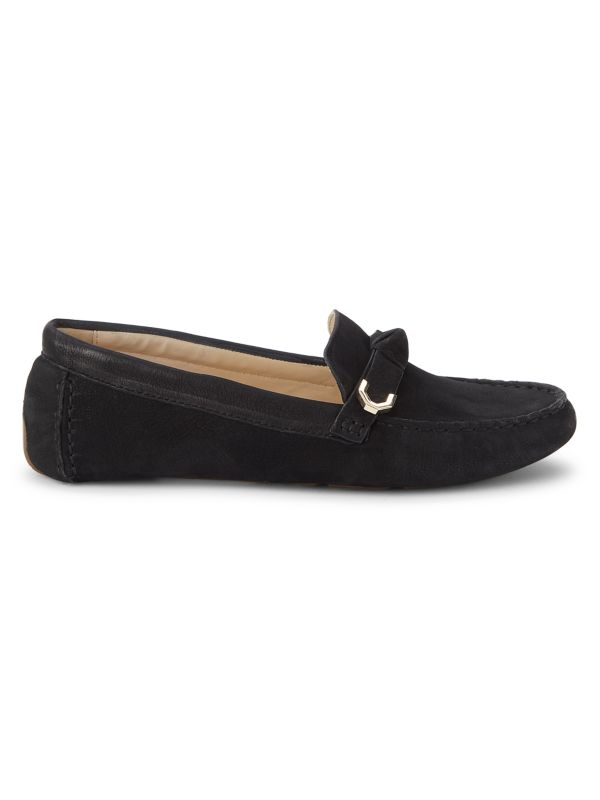 Cole Haan Evelyn Bow Leather Driving Loafers